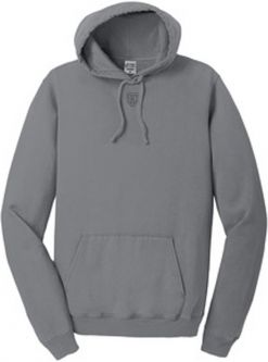 Pigment-Dyed Pullover Hooded Sweatshirt, Coal